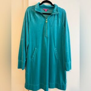 Lilly Pulitzer Teal Pullover Dress